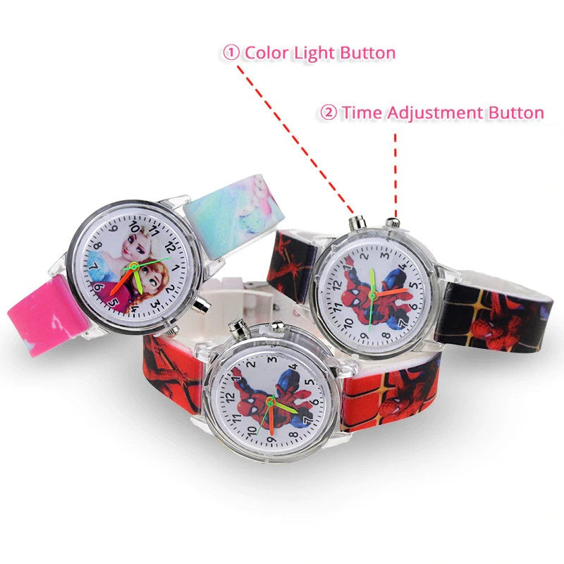 Colorful Light Children Watch