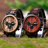 Wooden Chronograph Mens Watch