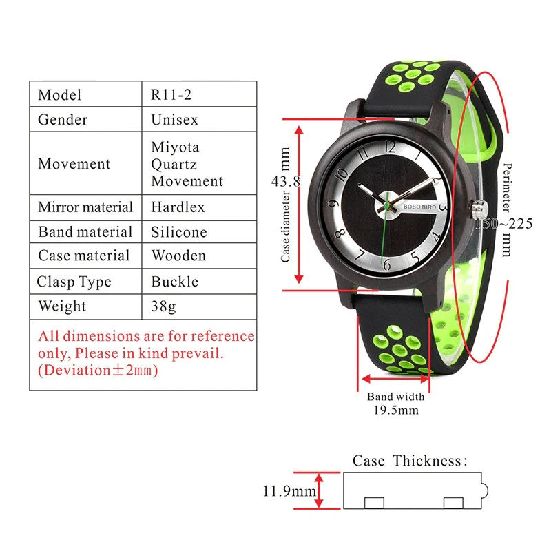 Silicone Band Womens Watch
