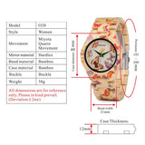 Butterfly Bamboo Band Womens Watch