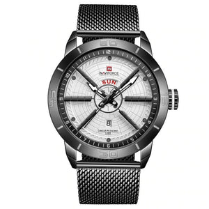 Quartz Mesh Steel Mens Watch