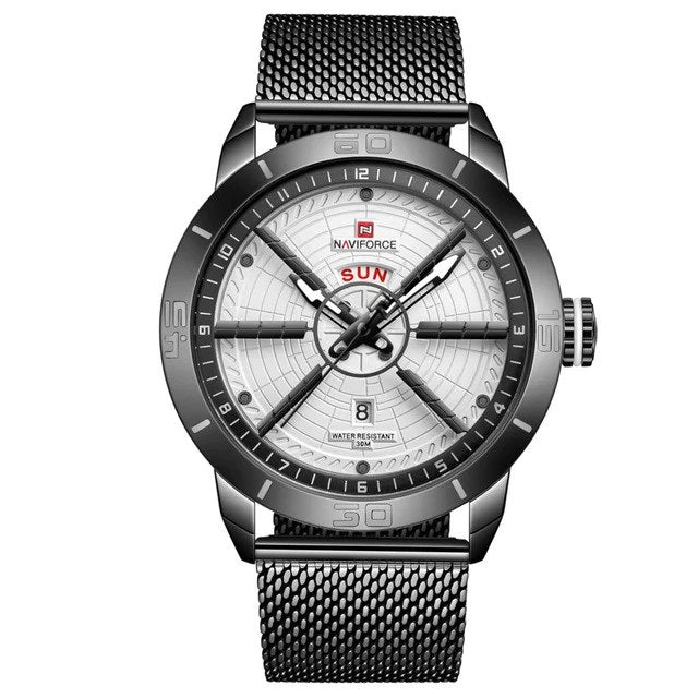 Quartz Mesh Steel Mens Watch