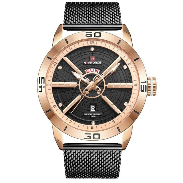 Quartz Mesh Steel Mens Watch