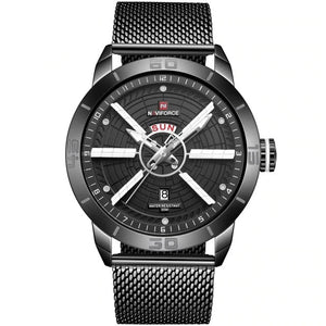 Quartz Mesh Steel Mens Watch