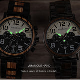 Wooden Stainless Steel Mens Watch