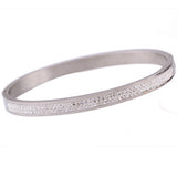 Crystal Rhinestone Stainless Steel Bracelet