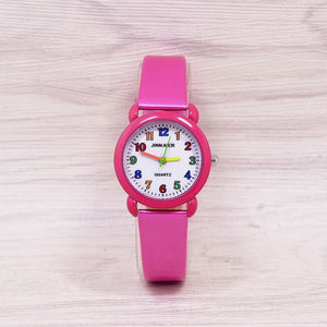 Multicolor Plate Children Watch