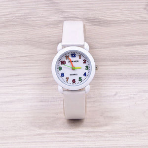 Multicolor Plate Children Watch