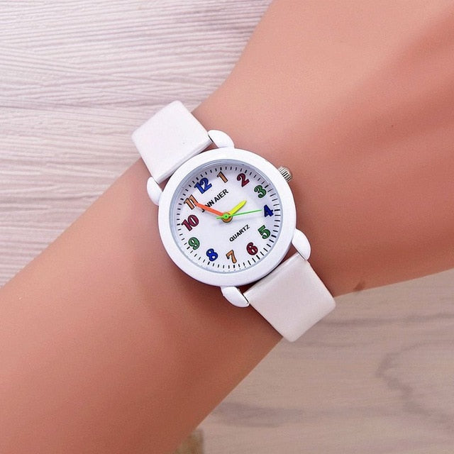 Multicolor Plate Children Watch