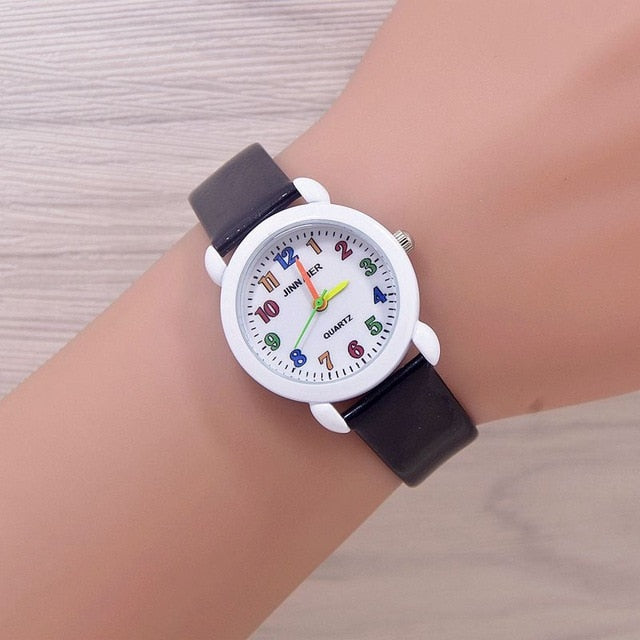 Multicolor Plate Children Watch