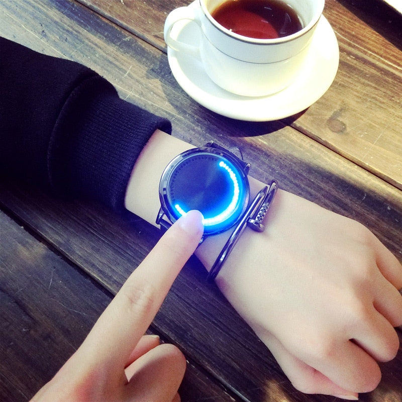Led Quartz Women Wristwatch