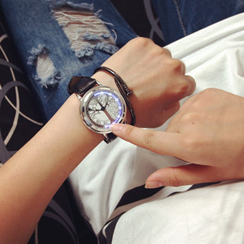 Led Quartz Women Wristwatch