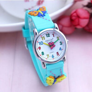 3D Butterfly Girls Watch