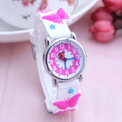 3D Butterfly Girls Watch