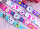 3D Butterfly Girls Watch