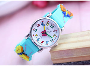 3D Butterfly Girls Watch