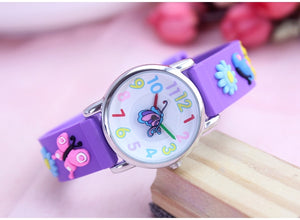 3D Butterfly Girls Watch