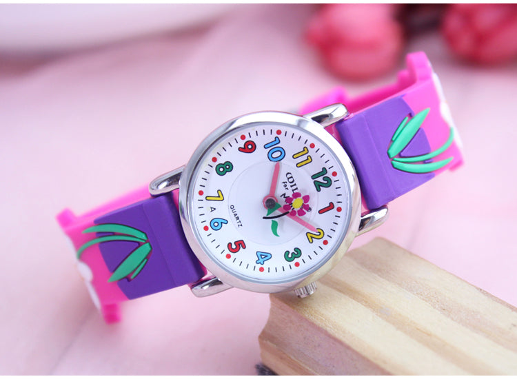 3D Butterfly Girls Watch