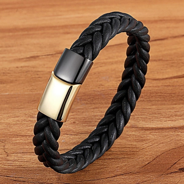 Magnetic Genuine Leather Bracelet