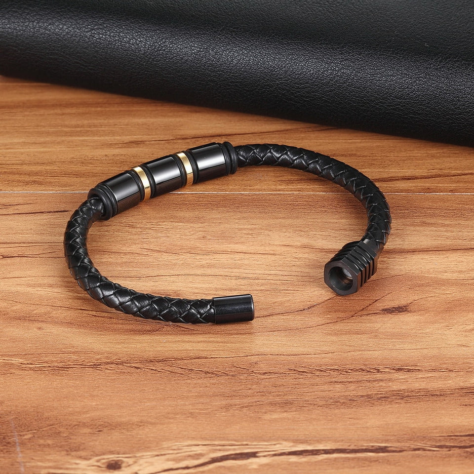 Magnetic Genuine Leather Bracelet