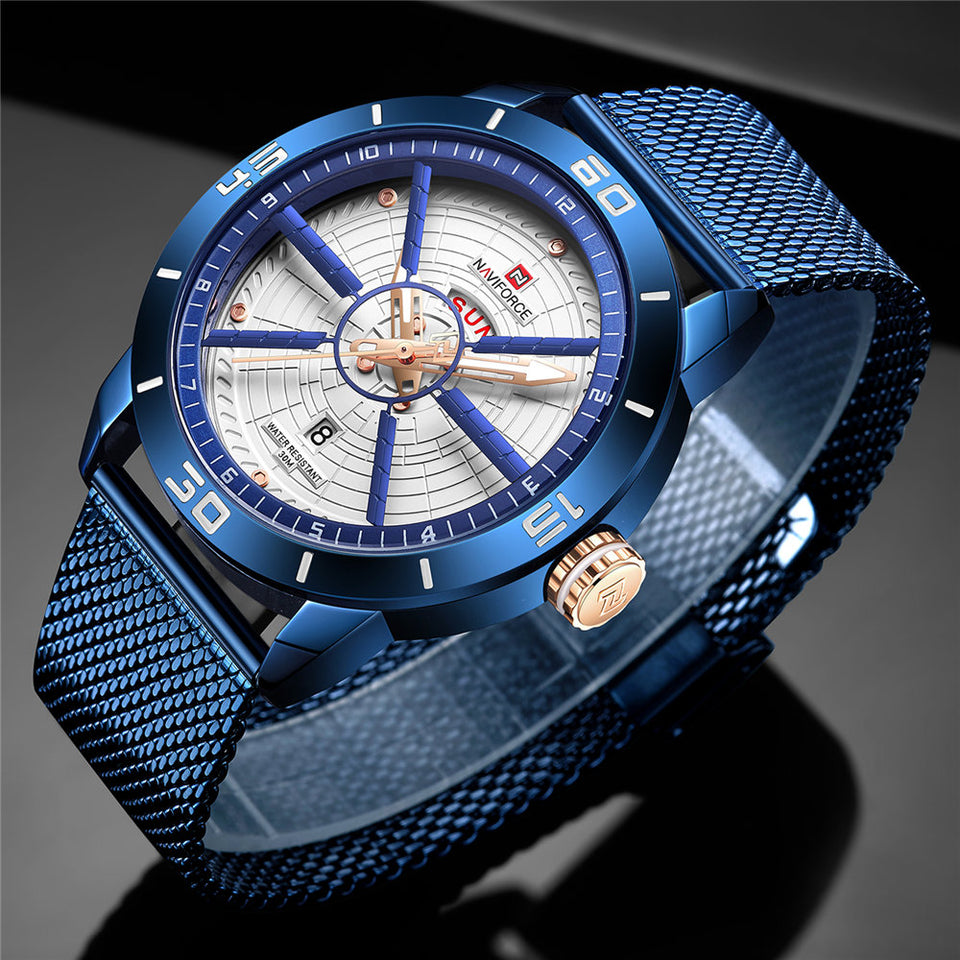 Quartz Mesh Steel Mens Watch