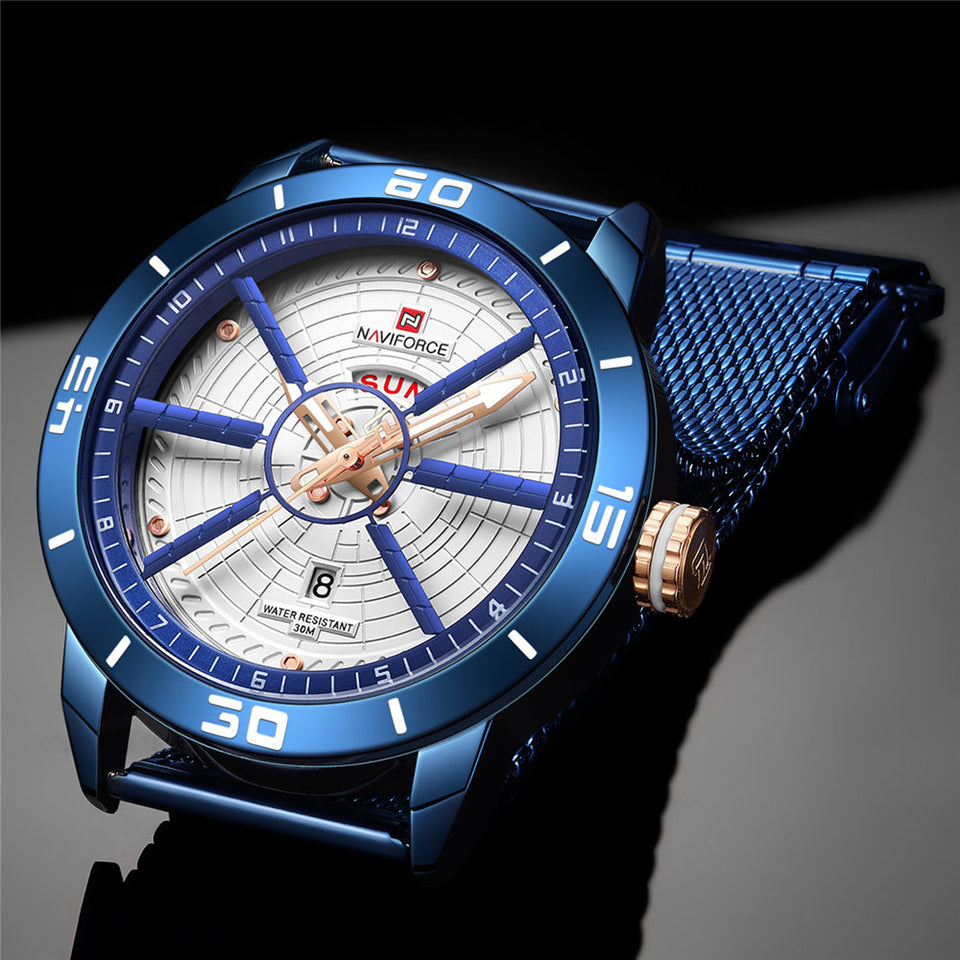 Quartz Mesh Steel Mens Watch