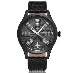 Aircraft Engine Plate Mens Watch