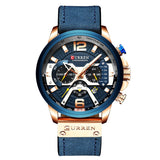 Chronograph Leather Mens Watch