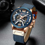 Chronograph Leather Mens Watch