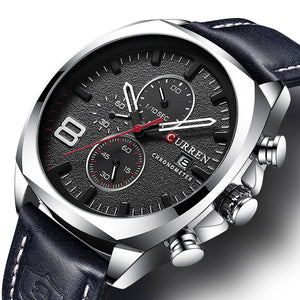 Luxury Leather Mens Watch