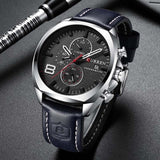 Luxury Leather Mens Watch