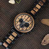 Wooden Chronograph Mens Watch