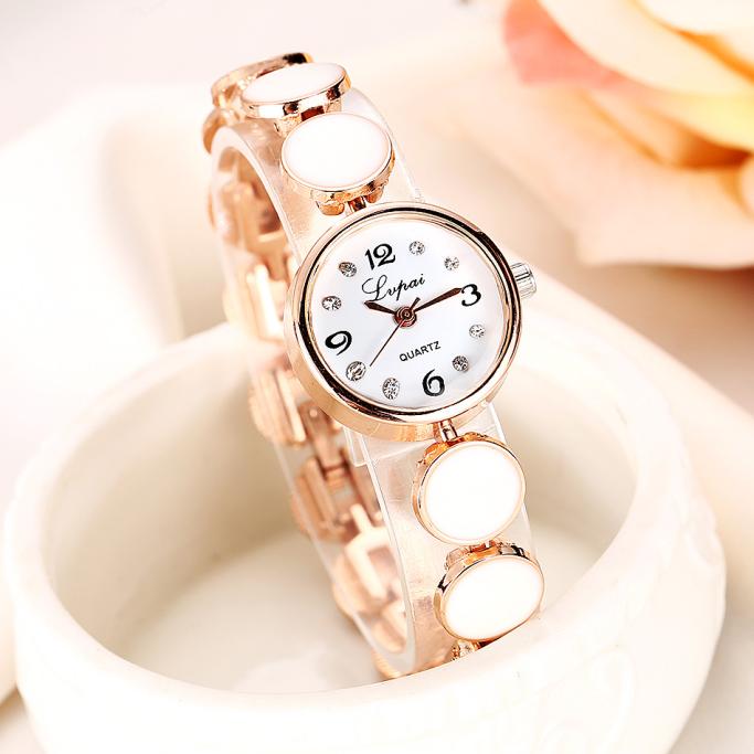 Rhinestone Steel Luxury Bracelet Watch For Women