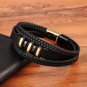 3 Layers Genuine Leather Bracelet