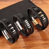 3 Layers Genuine Leather Bracelet