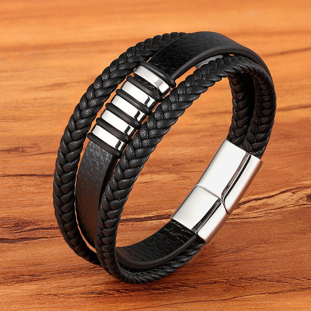 3 Layers Genuine Leather Bracelet