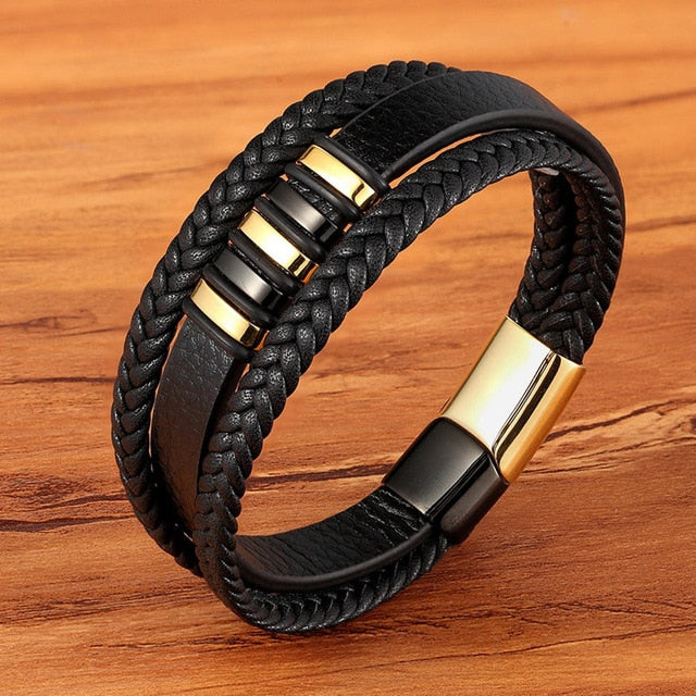 3 Layers Genuine Leather Bracelet