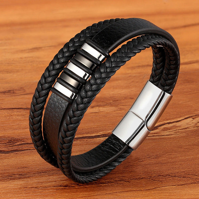 3 Layers Genuine Leather Bracelet