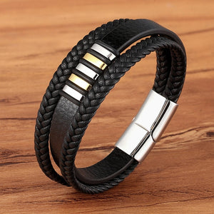 3 Layers Genuine Leather Bracelet