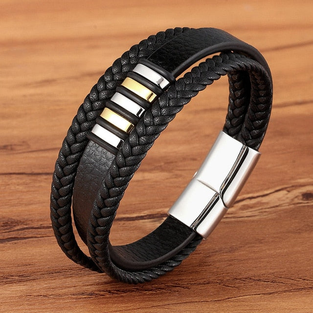 3 Layers Genuine Leather Bracelet