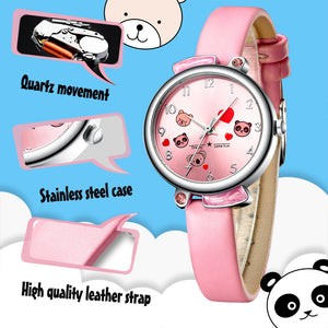 Cartoon Panda Girls Watch