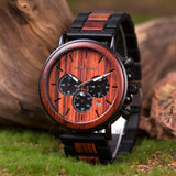 Wooden Chronograph Mens Watch